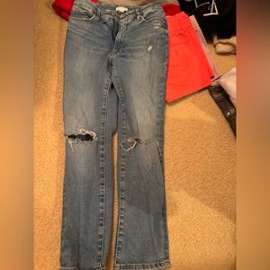 Good American Light Blue Distressed Skinny Jeans